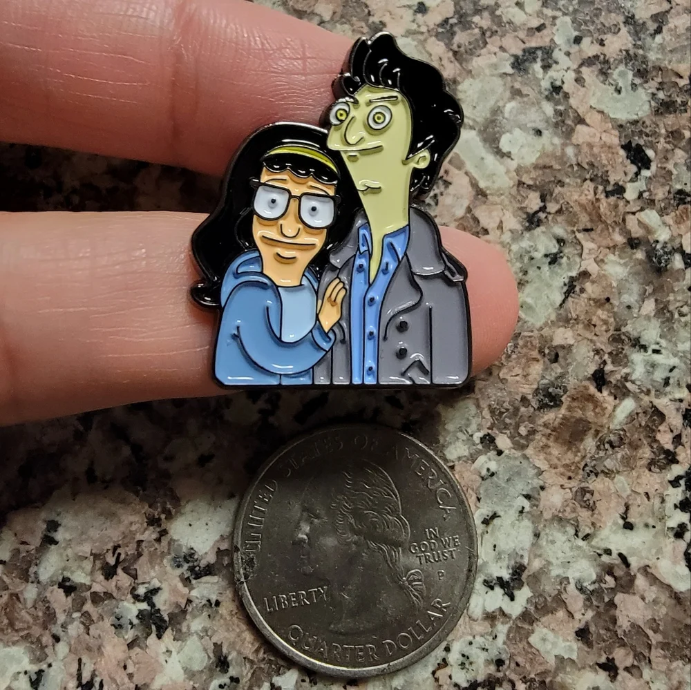 *2 for $13* Tina Belcher Bob's Burgers × Twilight Zone Mashup Enamel Pin - Picture 3 of 3